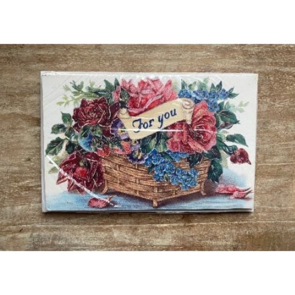 Floral For You Old World Christmas Card - Picture 1 of 4